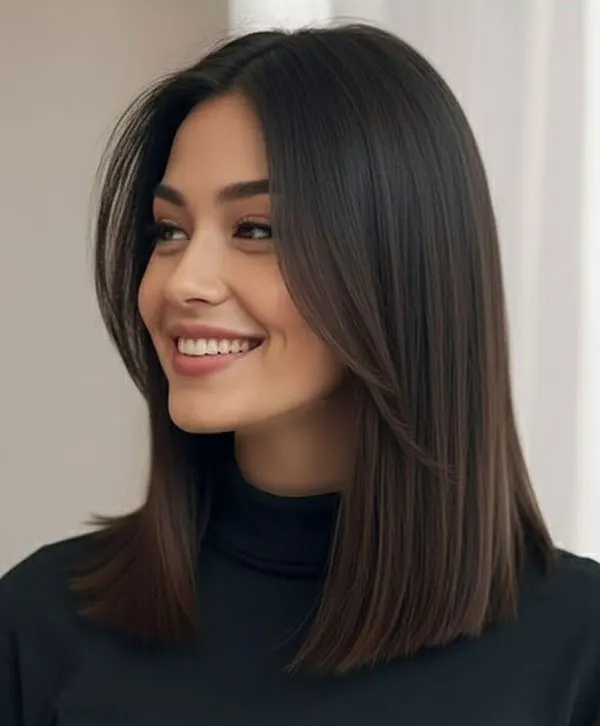 Short hairstyle for girls to the shoulders 10