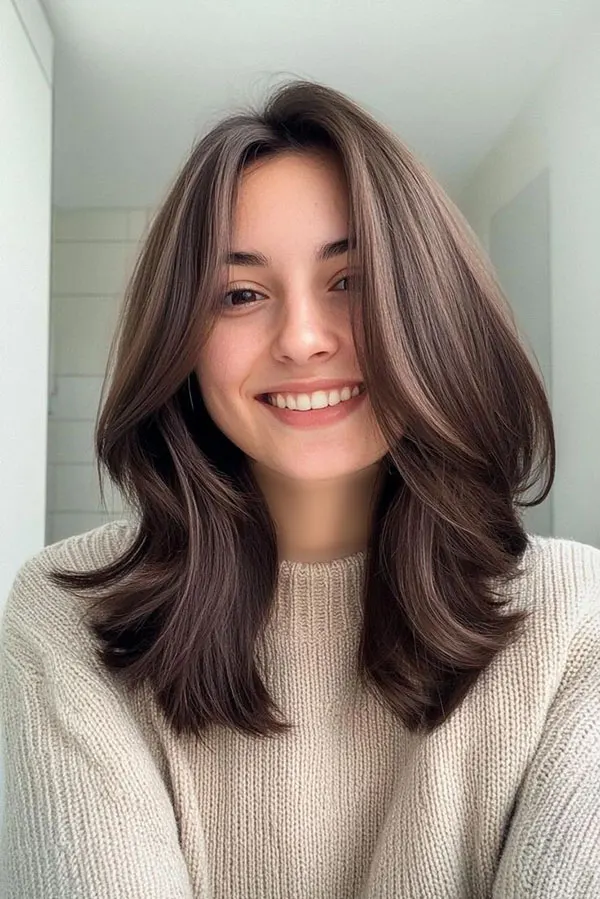 Short hairstyle for girls to the shoulders 25