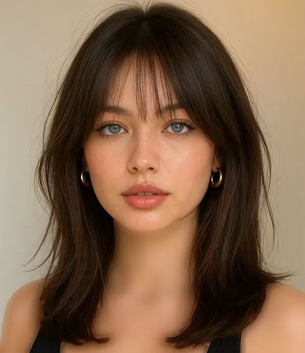Short hairstyle for girls to the shoulders 26