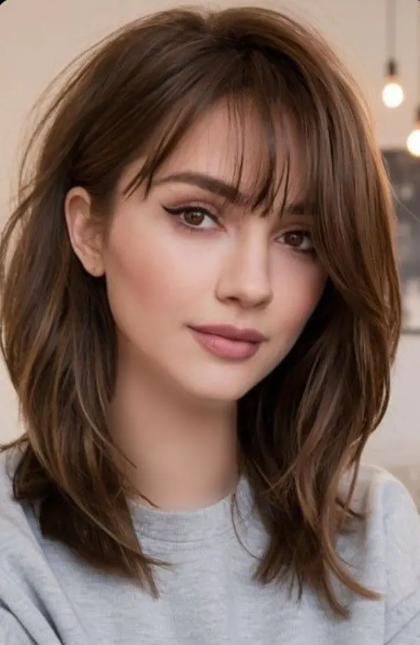 Short hairstyle for girls to the shoulders 29