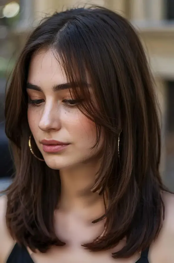 Short hairstyle for girls to the shoulders 30