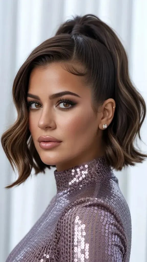 33 مدل مو کوتاه مجلسی زنانه شیک | ترند مهمونیهای 2026 15 Short party hairstyle for women 11