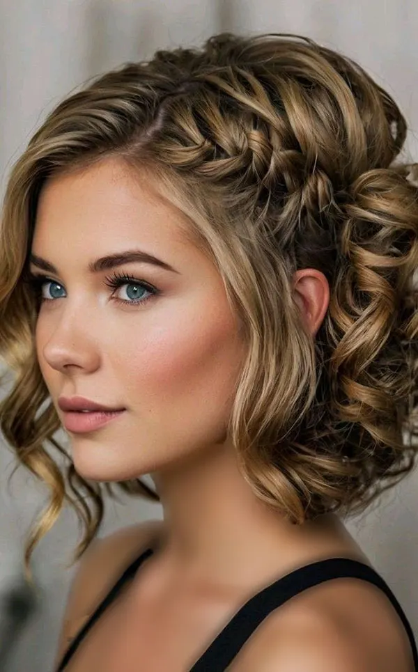 33 مدل مو کوتاه مجلسی زنانه شیک | ترند مهمونیهای 2026 16 Short party hairstyle for women 12