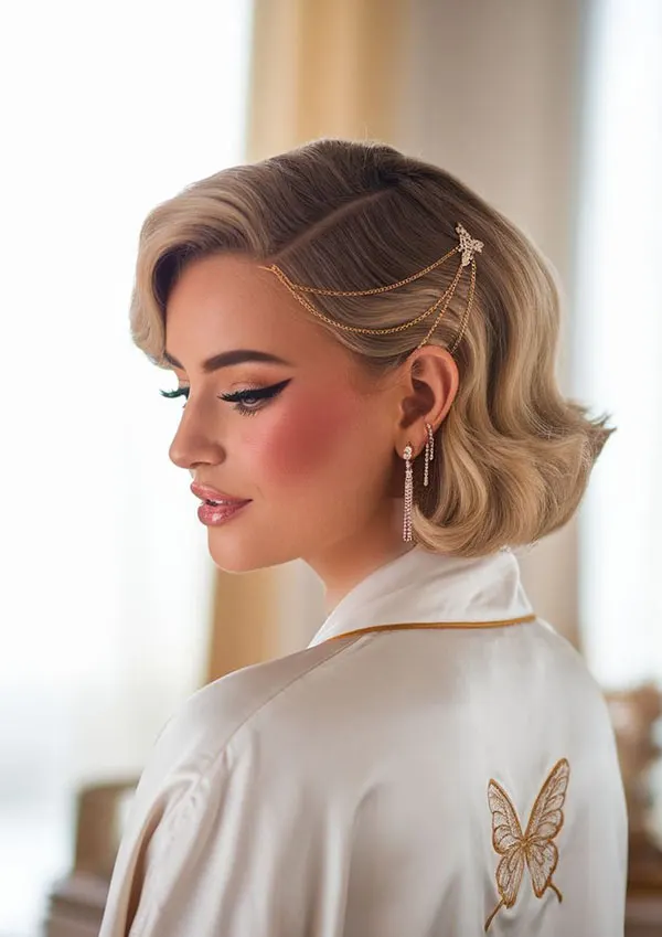 33 مدل مو کوتاه مجلسی زنانه شیک | ترند مهمونیهای 2026 26 Short party hairstyle for women 22