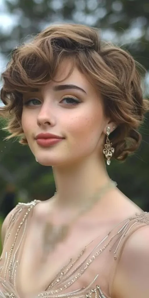 33 مدل مو کوتاه مجلسی زنانه شیک | ترند مهمونیهای 2026 23 Short party hairstyle for women 26