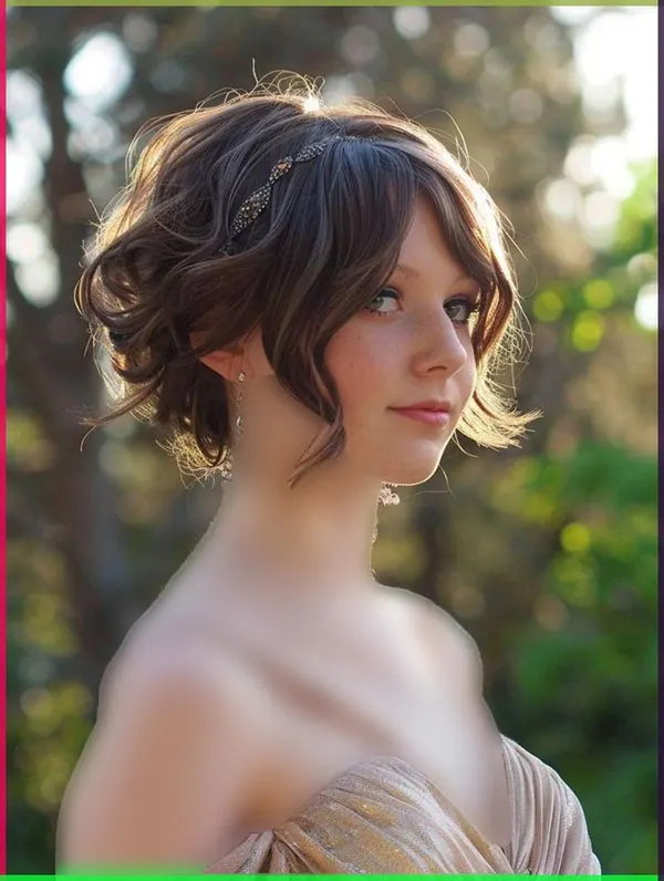 33 مدل مو کوتاه مجلسی زنانه شیک | ترند مهمونیهای 2026 33 Short party hairstyle for women 28