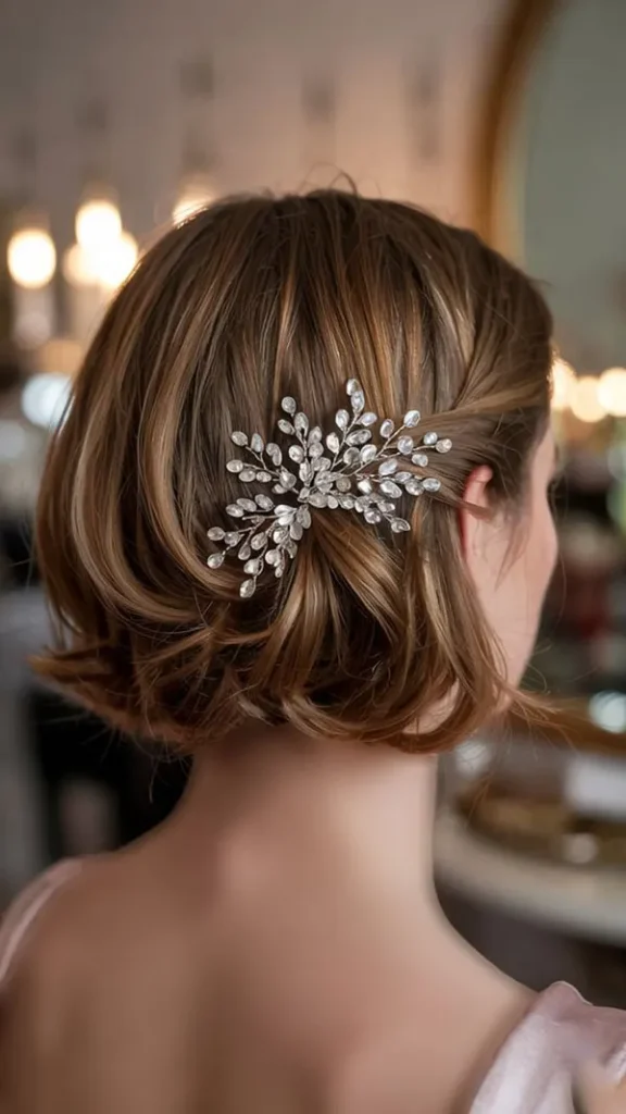 33 مدل مو کوتاه مجلسی زنانه شیک | ترند مهمونیهای 2026 4 Short party hairstyle for women 5