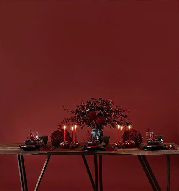 چیدمان یلدا ساده سال 1404؛ انار، شمع، رومیزی… همین کافیه 🍉❤️ 31 Simple Yalda layout 30