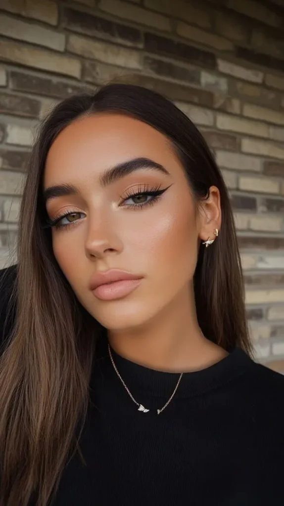 Simple and stylish makeup 17