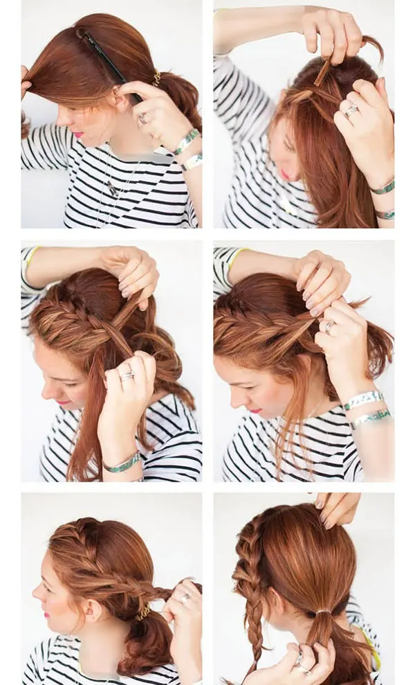 Simple hair weave tutorial 16