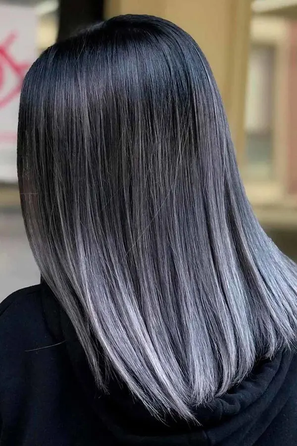 Simple smoky hair color 19