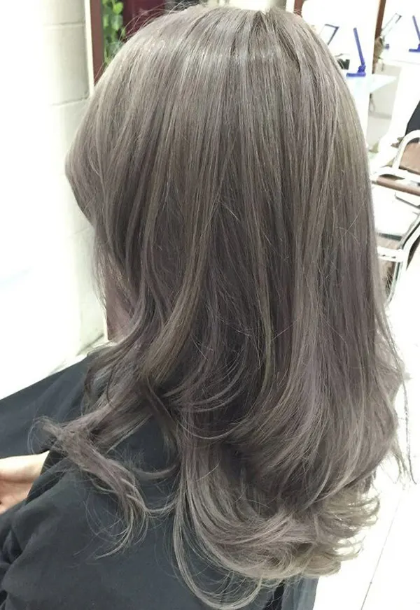 Simple smoky hair color 20