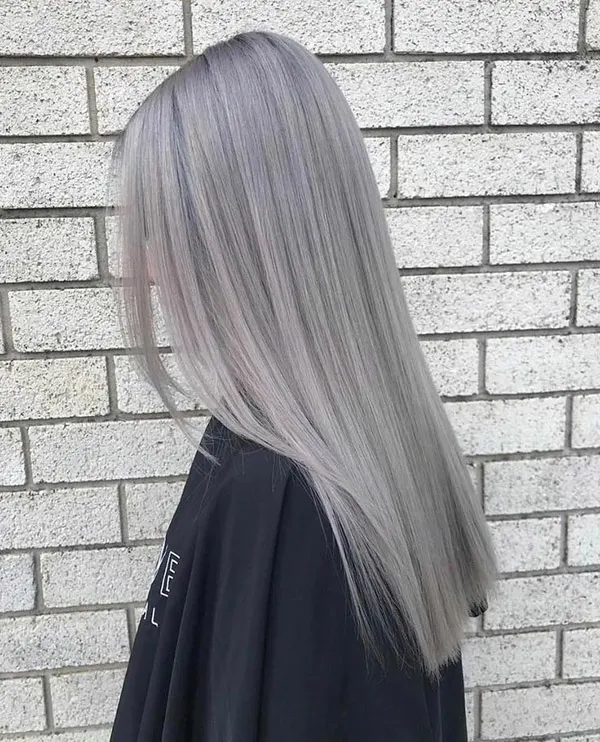 Simple smoky hair color 23