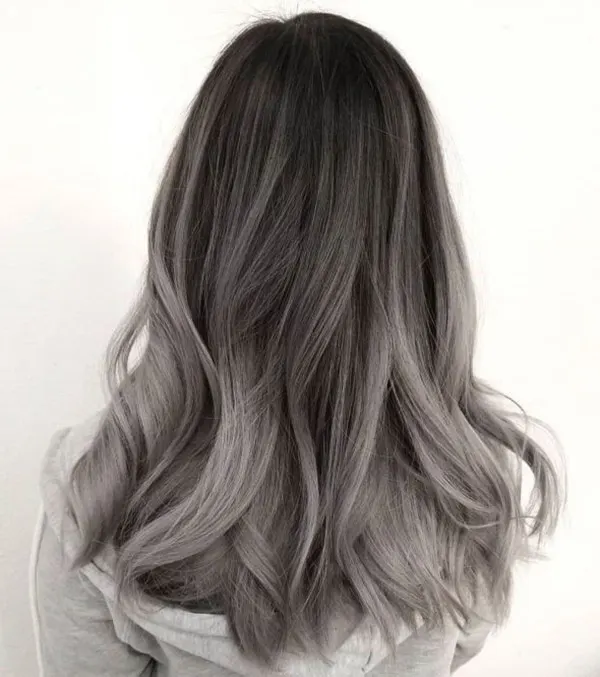 Simple smoky hair color 4