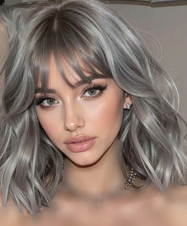 Simple smoky hair color 5