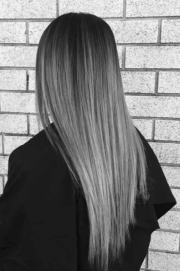 Simple smoky hair color 8