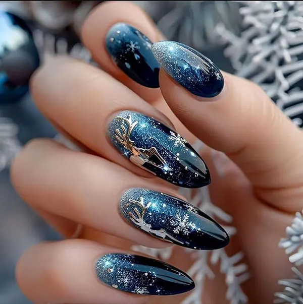 Stylish winter nails 12