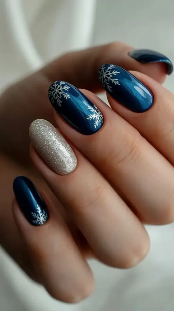 Stylish winter nails 22