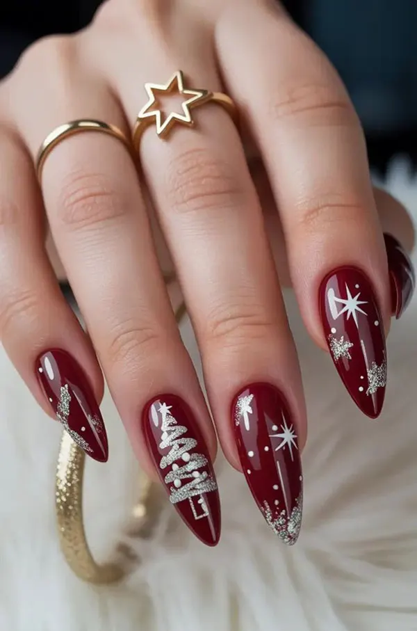 جدیدترین طرح ناخن کریسمسی 2026؛ امسال همه عاشقشن! 31 The latest Christmas nail design 27
