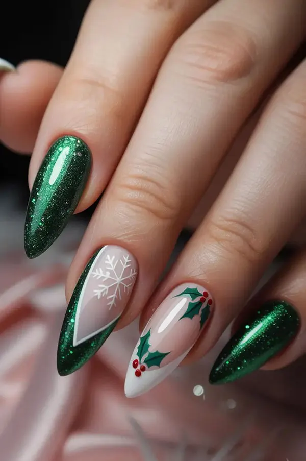 جدیدترین طرح ناخن کریسمسی 2026؛ امسال همه عاشقشن! 4 The latest Christmas nail design 4