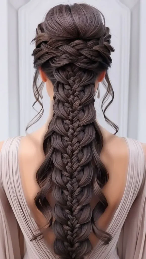 The latest open chignon hairstyle 16