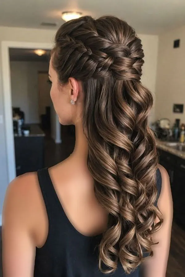 The latest open chignon hairstyle 17