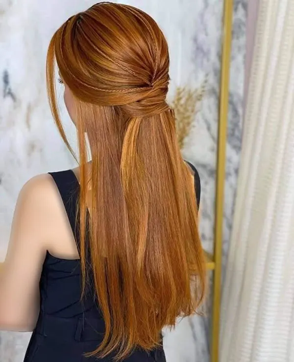 The latest open chignon hairstyle 23