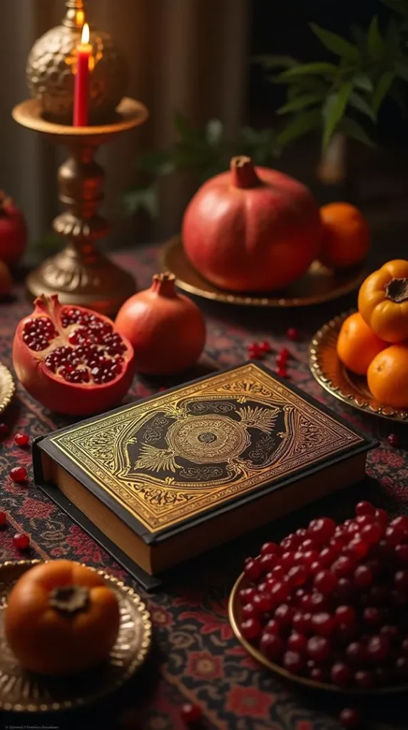 34 ایده چیدمان شب یلدا سنتی؛ سادگی اصیل با حالوهوای مادربزرگا ❤️ 24 Traditional Yalda Arrangement 21