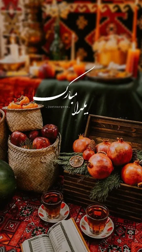 34 ایده چیدمان شب یلدا سنتی؛ سادگی اصیل با حالوهوای مادربزرگا ❤️ 10 Traditional Yalda Arrangement 6