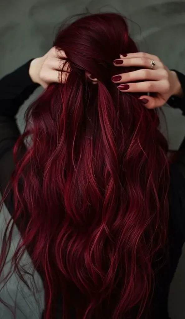 Velvet red hair color 1