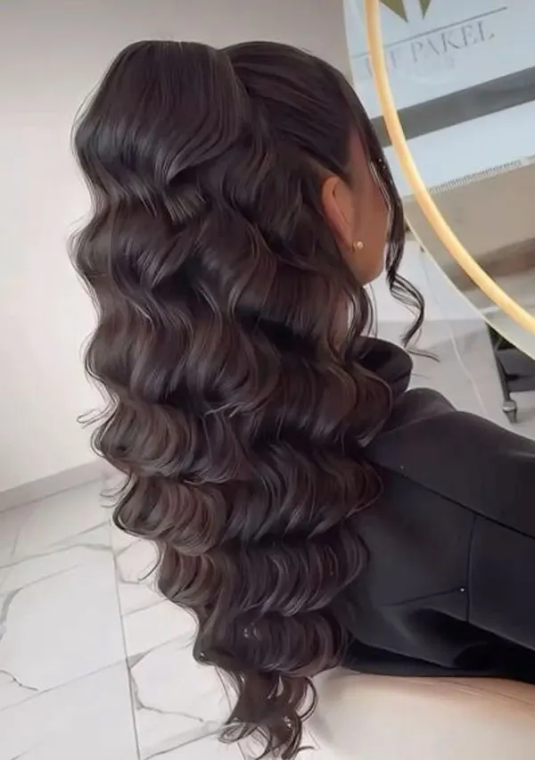 Waterfall hairstyle 1