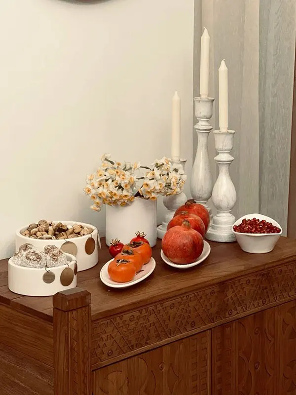 35 ایده دکور شب یلدا برای عکاسی | یه قاب گرم و وایبدار برای عکسای خاطرهساز! 18 Yalda Night Decor for Photography 16