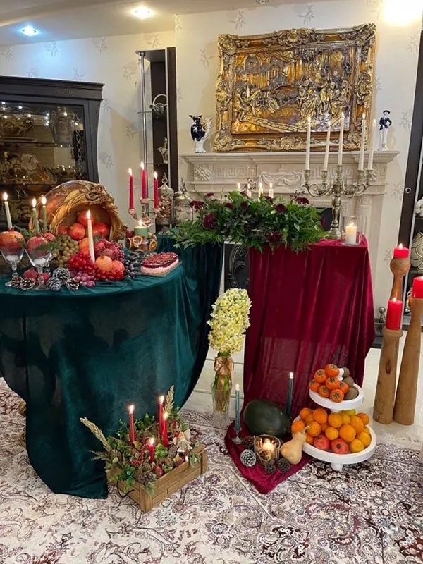 35 ایده دکور شب یلدا برای عکاسی | یه قاب گرم و وایبدار برای عکسای خاطرهساز! 22 Yalda Night Decor for Photography 21