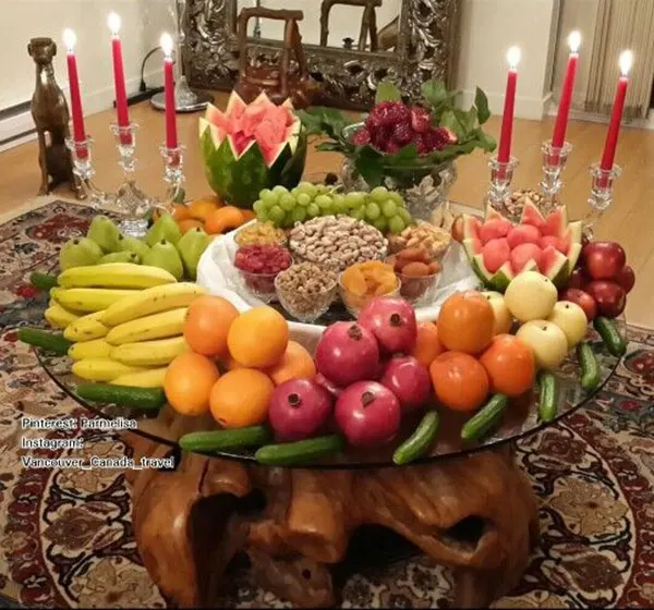 ایده چیدمان میوه شب یلدا 1404 ؛ ترکیب انار و هندونه که دل میبره 🍉 20 Yalda Night Fruit Arrangement 18