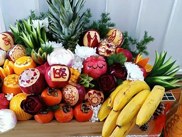ایده چیدمان میوه شب یلدا 1404 ؛ ترکیب انار و هندونه که دل میبره 🍉 26 Yalda Night Fruit Arrangement 25