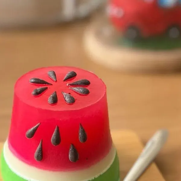 33 مدل ژله شب یلدا لیوانی؛ دسر قرمزِ خوشگل و فوری 🍉 28 Yalda Night Jelly in a glass 28