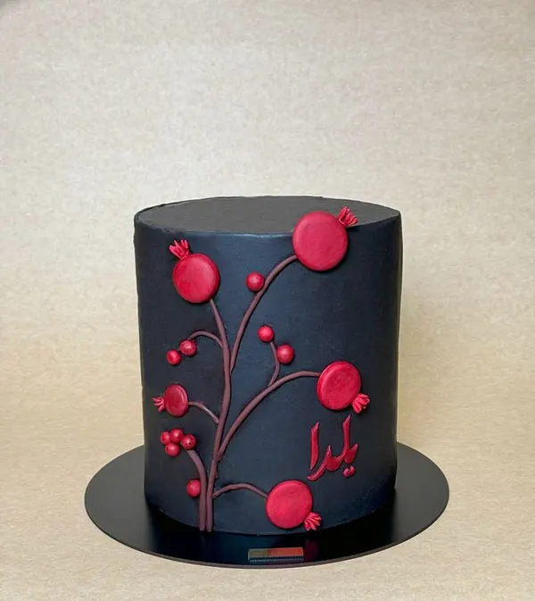 27 مدل مینی کیک شب یلدا؛ کوچولو، خوشگل و کاملاً یلدایی 17 Yalda Night Mini Cake 16