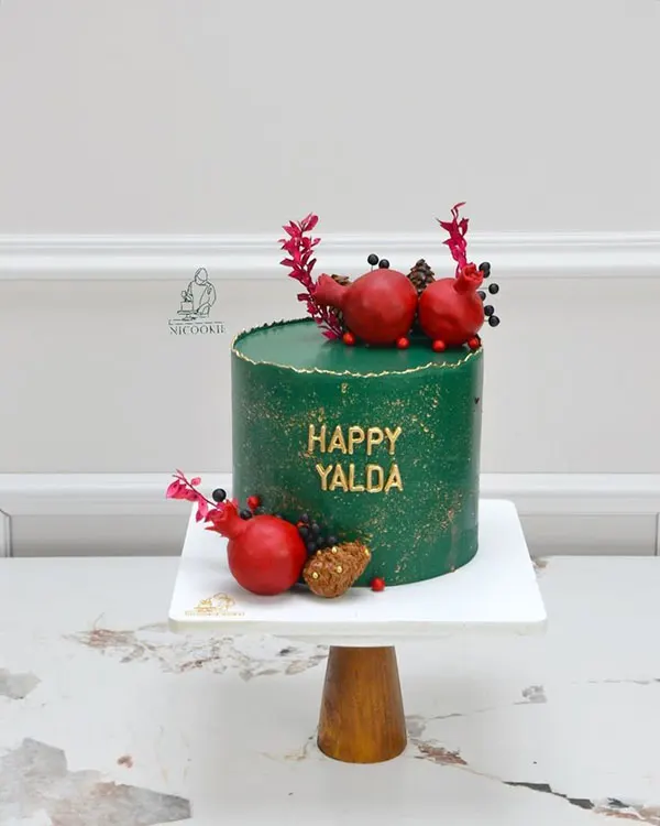 27 مدل مینی کیک شب یلدا؛ کوچولو، خوشگل و کاملاً یلدایی 25 Yalda Night Mini Cake 25