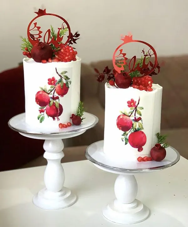 27 مدل مینی کیک شب یلدا؛ کوچولو، خوشگل و کاملاً یلدایی 10 Yalda Night Mini Cake 6