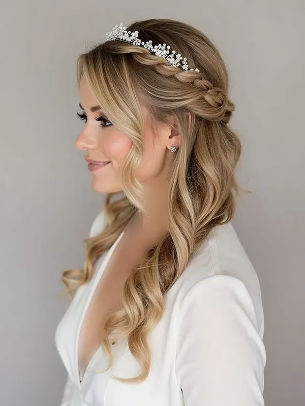 31 مدل مو ساده برای عروسی | شیک و تمیز بدون شلوغکاری! 19 simple wedding hairstyle 15