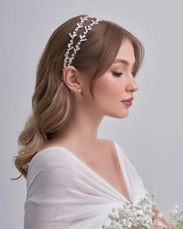 31 مدل مو ساده برای عروسی | شیک و تمیز بدون شلوغکاری! 26 simple wedding hairstyle 24