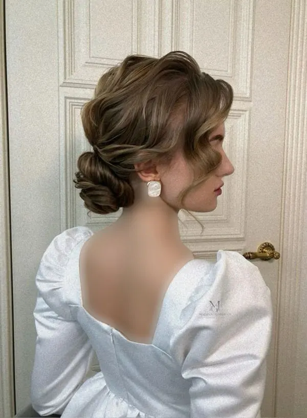 31 مدل مو ساده برای عروسی | شیک و تمیز بدون شلوغکاری! 33 simple wedding hairstyle 29