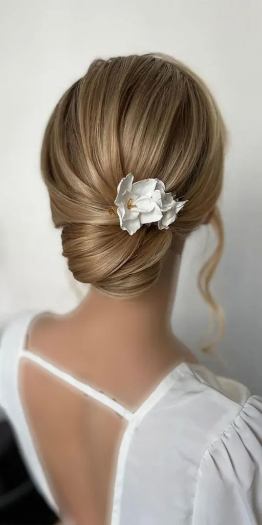 31 مدل مو ساده برای عروسی | شیک و تمیز بدون شلوغکاری! 10 simple wedding hairstyle 7