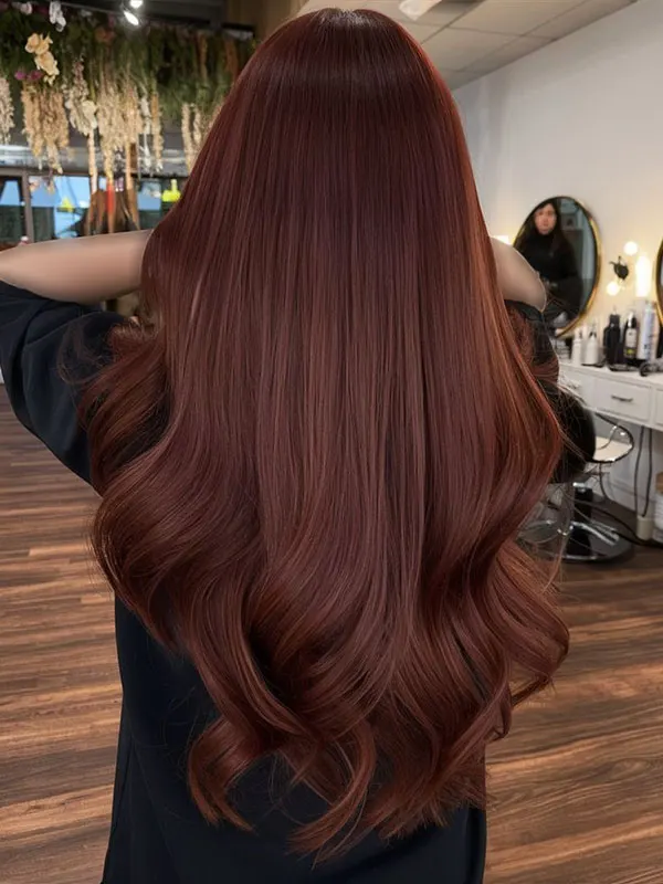 33 ایده رنگ مو شاه بلوطی؛ طبیعی، گرم و فوقالعاده دلنشین! 5 Chestnut hair color 1