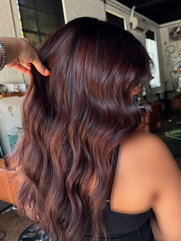 33 ایده رنگ مو شاه بلوطی؛ طبیعی، گرم و فوقالعاده دلنشین! 19 Chestnut hair color 15
