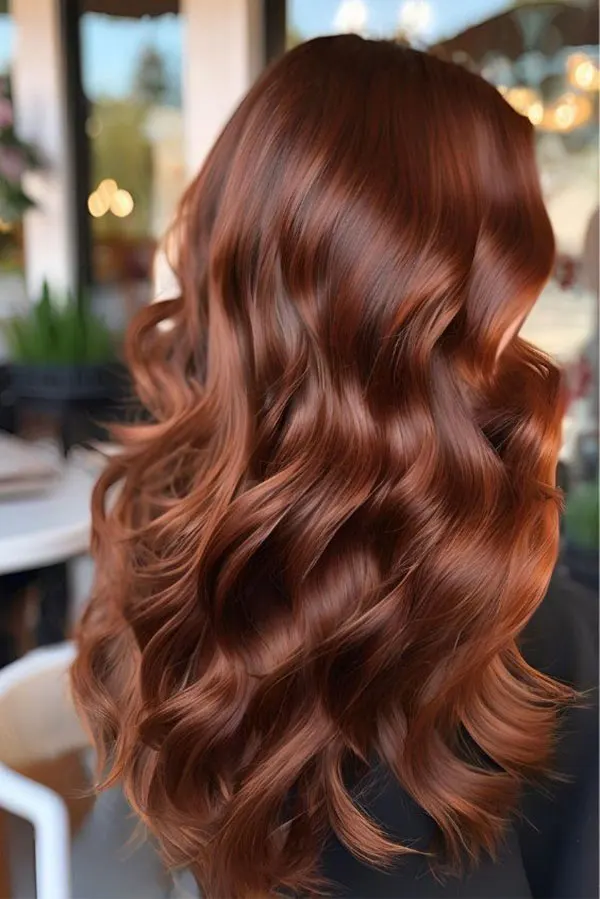 33 ایده رنگ مو شاه بلوطی؛ طبیعی، گرم و فوقالعاده دلنشین! 26 Chestnut hair color 25