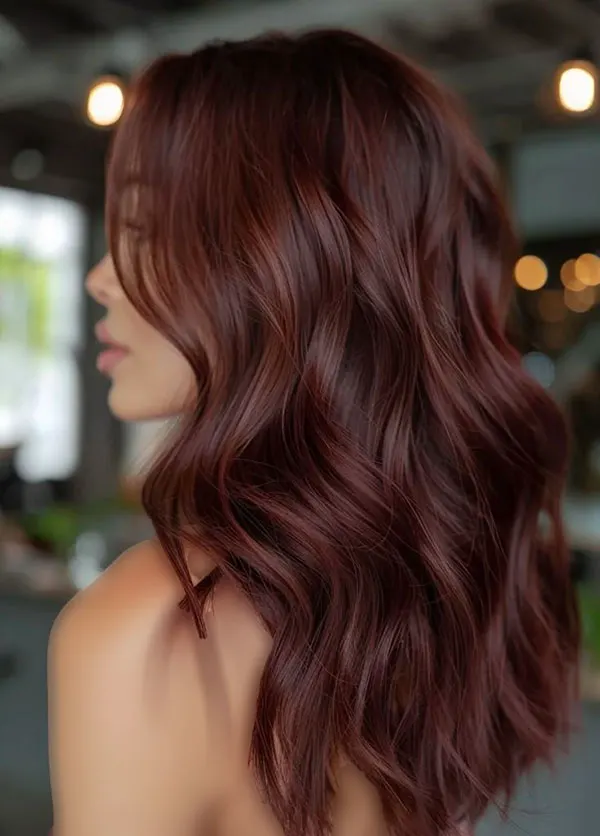 33 ایده رنگ مو شاه بلوطی؛ طبیعی، گرم و فوقالعاده دلنشین! 28 Chestnut hair color 27