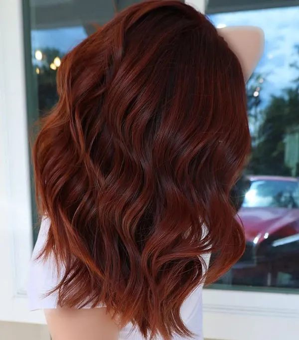 33 ایده رنگ مو شاه بلوطی؛ طبیعی، گرم و فوقالعاده دلنشین! 4 Chestnut hair color 5