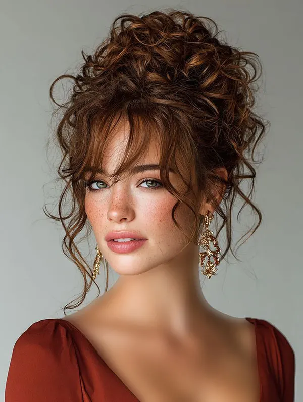 Curly party hairstyle 16