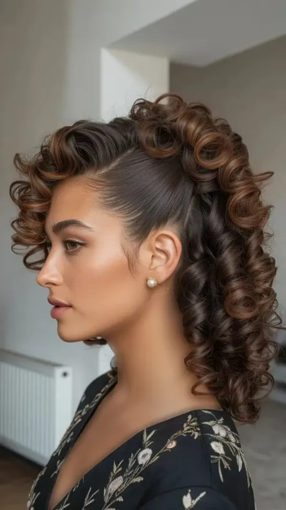 Curly party hairstyle 20
